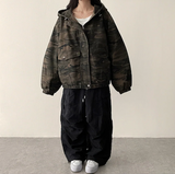 リードニーピンタックヘムストリングワイドパンツ