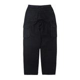 カーゴルーズフィットデニムパンツブラック