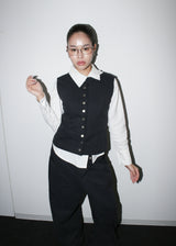 Button vest [Grey]