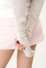 Golgi cotton bolero - light gray