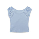 Puff U-neck T-shirt (Blue)