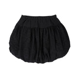 フラワーフリルドバルーンスカート (BLACK)