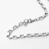 a square chain of men's necklaces_CLEF SQUARE CHAIN NEC