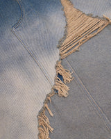 DESTROYED DENIM SKIRT