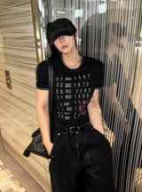 クロップドマッスルフィットアーカイブTシャツ