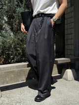 Dope two-tuck wide diagonal slacks