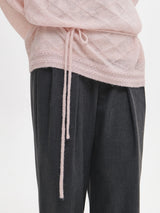 HAIRY DIA SHEER KNIT PULLOVER 