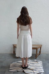 Nuts sleeveless knit_beige 
