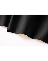 Lumi Satin Bias Flare Long Skirt Black