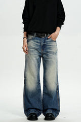 Dark Blue Straight Jeans