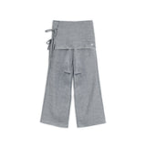 Skirt layered pants (Gray)