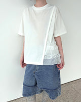 Ruffle Edge Tee (2colors)