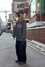 トーンズウォッシュドロングスリーブTシャツ