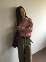 [SET]Mute Curved Pants + Belt