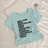 Urban Slim Fit Lettering Short-Sleeved T-Shirt (3 colors)