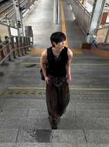 Layered Henley Tank Top