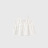 WOMAN ギンガムチェックシアサッカーキャミソール [WHITE]
