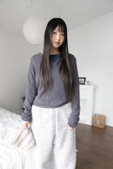 henley neck natural knit(3colors)