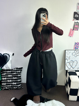 ベルトスナップポイントバルーントレーニングパンツ 🩶🖤🤍3カラー