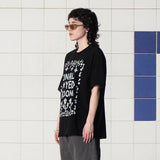 ボタンロゴTシャツ / BLACK