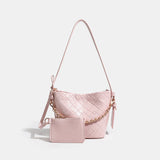 Classic Tweed Quilted Chain Bag - A must-have tweed shoulder bag for formal looks