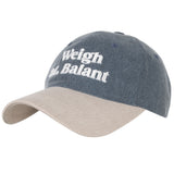 2トーンウォッシュドボールキャップ - Navy