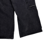 zipper carpenter double-knee pants
