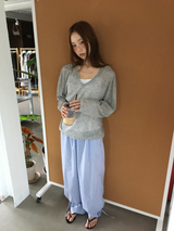 Cinnamon Summer V-neck Knit (6color)