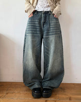 Enon Brushed Wide Denim Pants