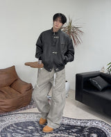 Tonyed Hook Washed Leather Jumper