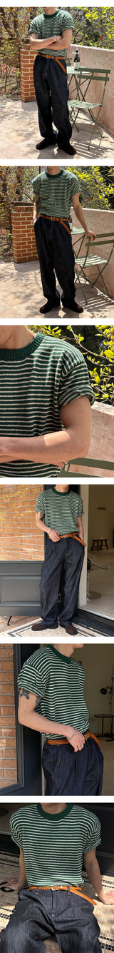 [S/S] Stripe boucle half knit(4color)