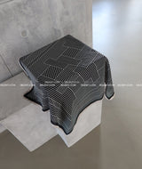 patterned silk petit scarf
