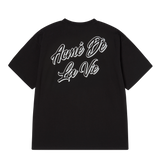 25SS アウトラインスクリプトロゴショートスリーブTシャツ ブラック