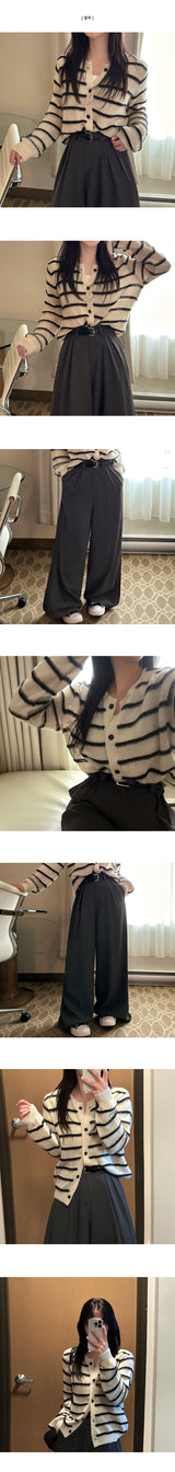 DICO Soft Stripe Danara Mood ニットカーディガン