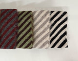 バイアスストライプウールマフラー / 4colors