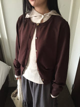 Helene Crewneck Cardigan (5Color)