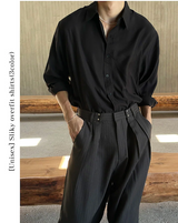 [Unisex] シルキーオーバーフィットシャツ(3color)