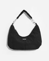 Coated nylon hobo bag