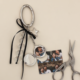 [MADE]CIRCLE PHOTO KEYRING- BLACK