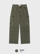 No-Mace Parachute Deep Dying Cargo Wide Pants