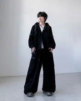 レクシア クロップ フード ジップアップ