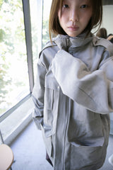 silver snap pocket safari coat(2colors)