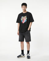 26FW ローリング ストーンズジグザグスターショートスリーブ Tシャツ