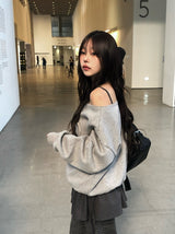Xiao Stripe Brushed Wide Banding Pants