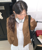 Autumn Suede Collar Jacket