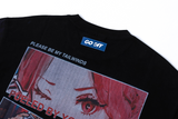 Pile collaboration l back print T-shirt