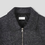 Log Mohair Wool Crop Jacket