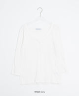 Bella Henley Neck Three Quarter Button Roll-Up T-Shirt