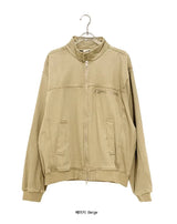 [unisex] レアレ ツーボタン ウォッシング ハイネック ジップアップ ジャケット