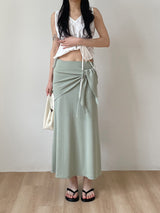 Hachi Shirred Strap Sleeveless Blouse